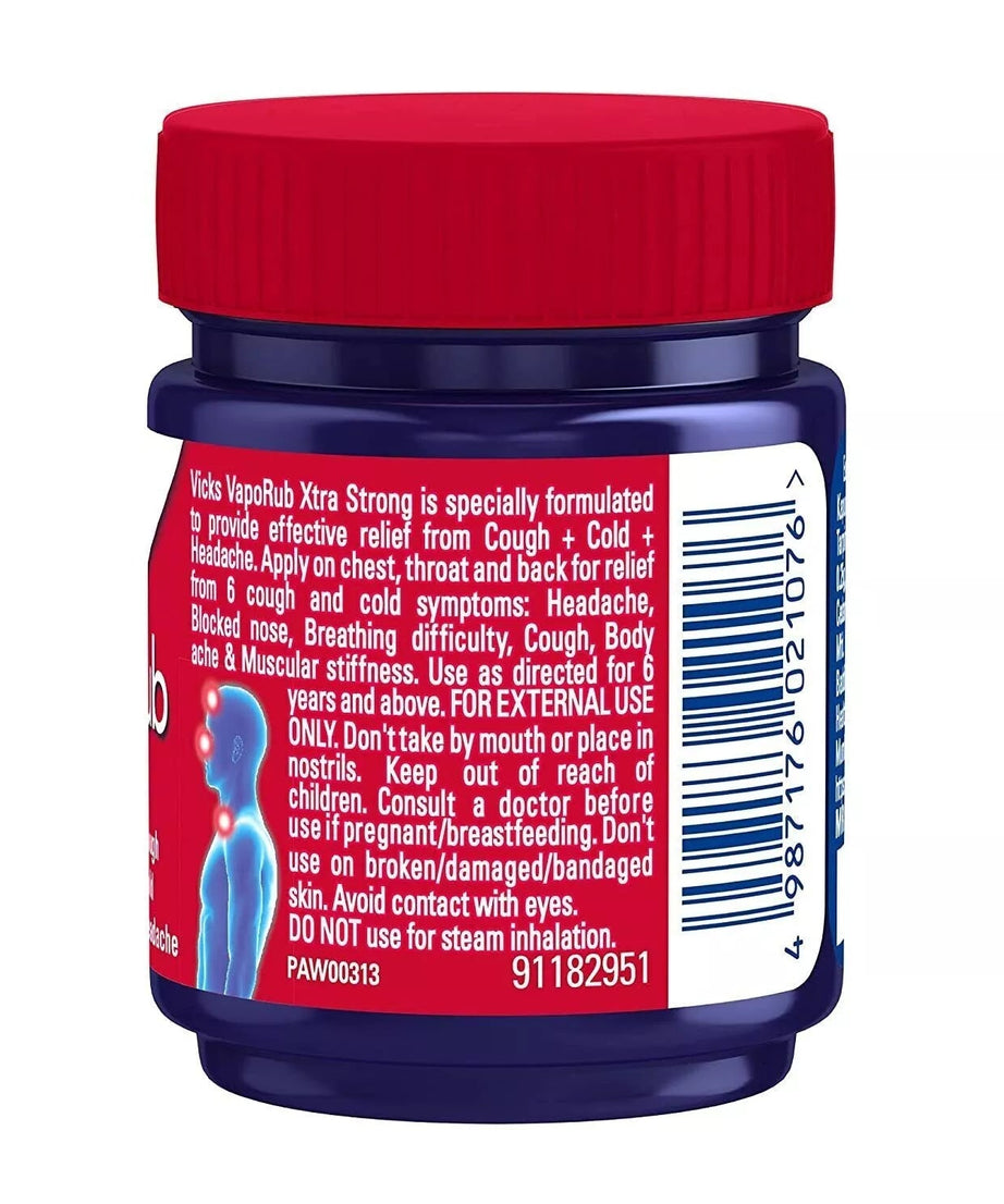 Vcicks VapoRub Xtra Strong,c (pack of 3)