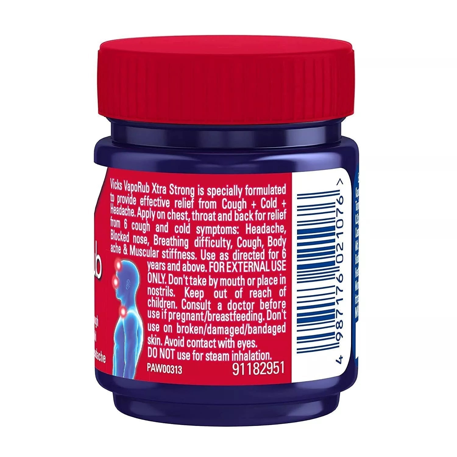 Vcicks VapoRub Xtra Strong,c (pack of 3)