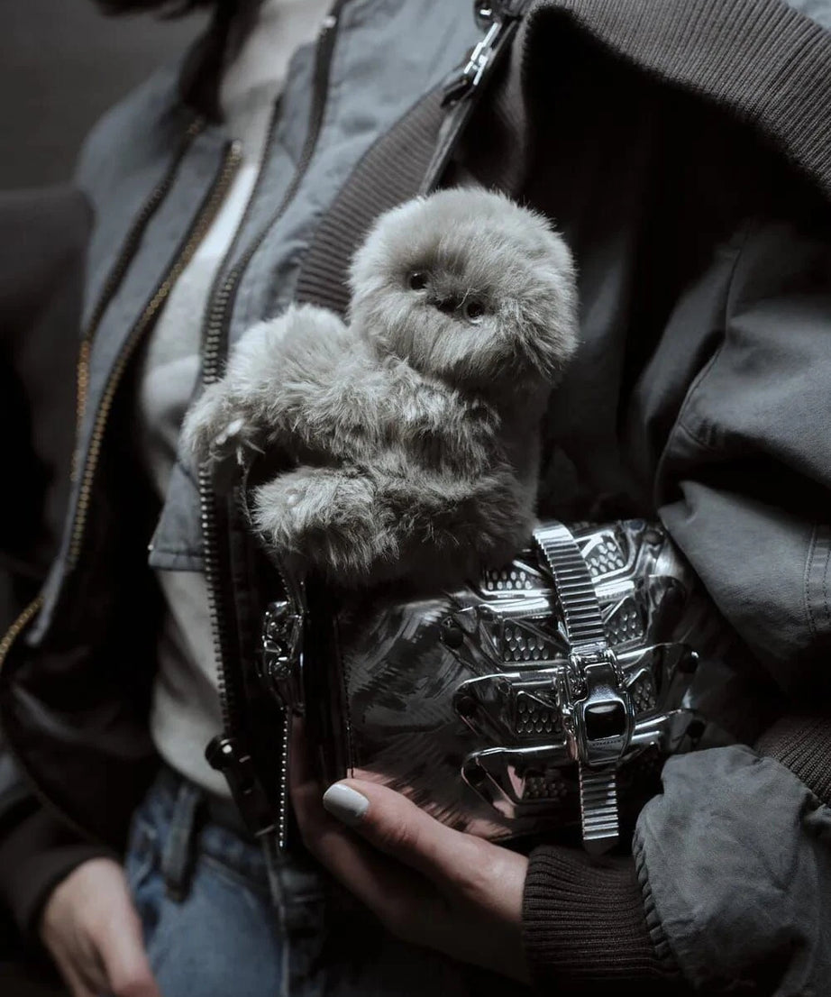 Mirumi Furry Robot Bag Charm by Yukai Engineering – Interactive Plush Clip Toy