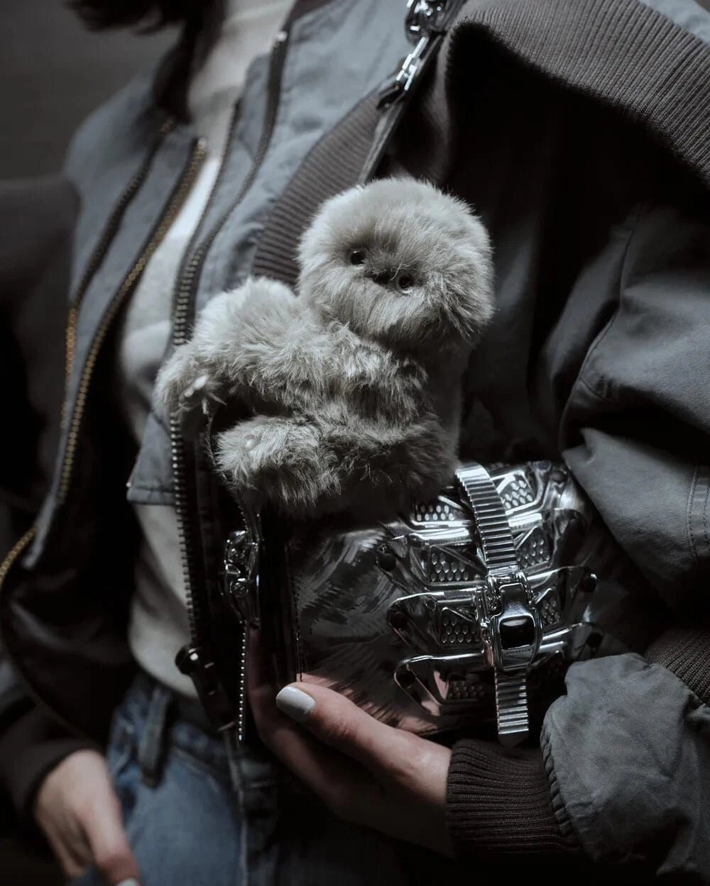 Mirumi Furry Robot Bag Charm by Yukai Engineering – Interactive Plush Clip Toy