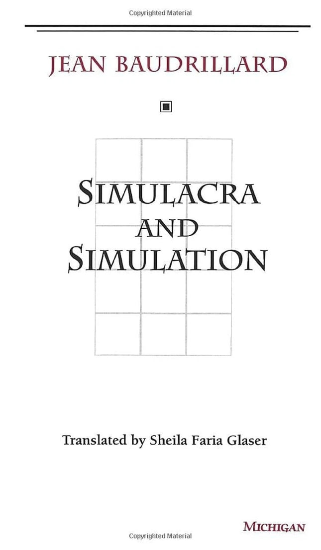 Simulacra and Simulation:  Paperback