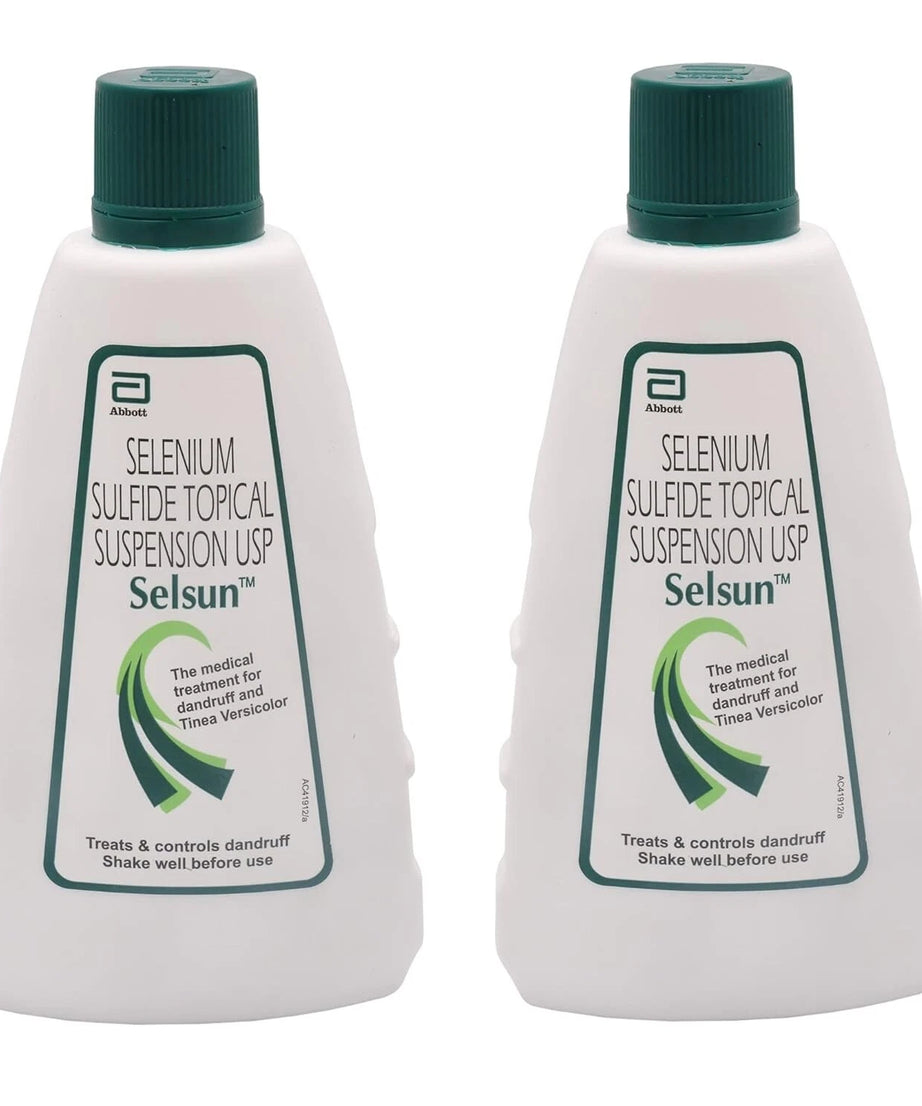 Selsun Suspension Anti Dandruff Shampoo 120 ML Pack of 2