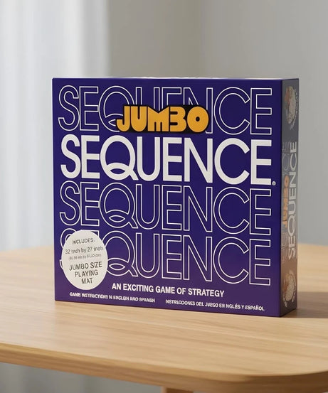 The Original Jumbo Sequence Board Game with Foldable Mat – Fun