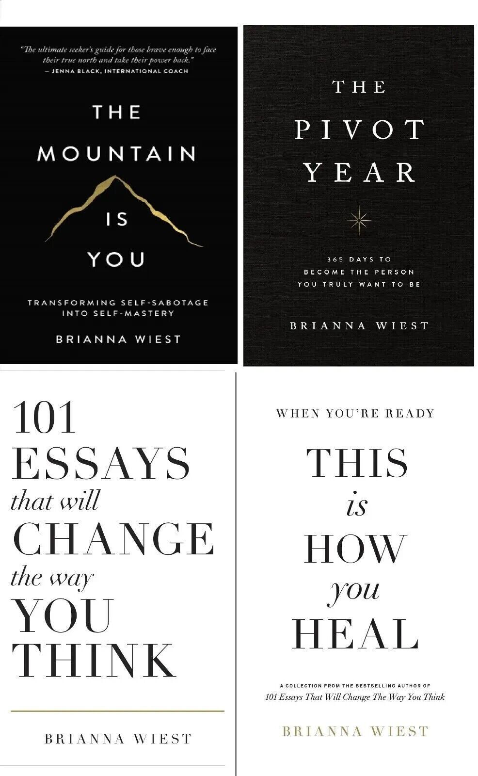 101 Essays + This is How You Heal + Mountain + The Pivot Year (COMBO BOOKS SET)