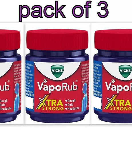 Vcicks VapoRub Xtra Strong,c (pack of 3)