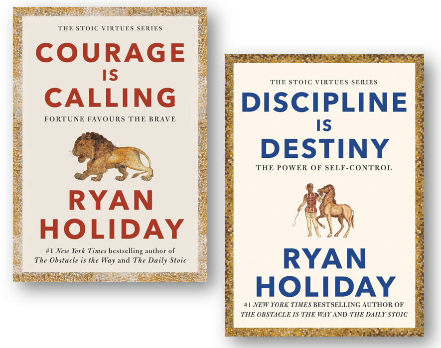 Ryan Holiday- Courage Is Calling, Discipline Is Destiny 2 Books