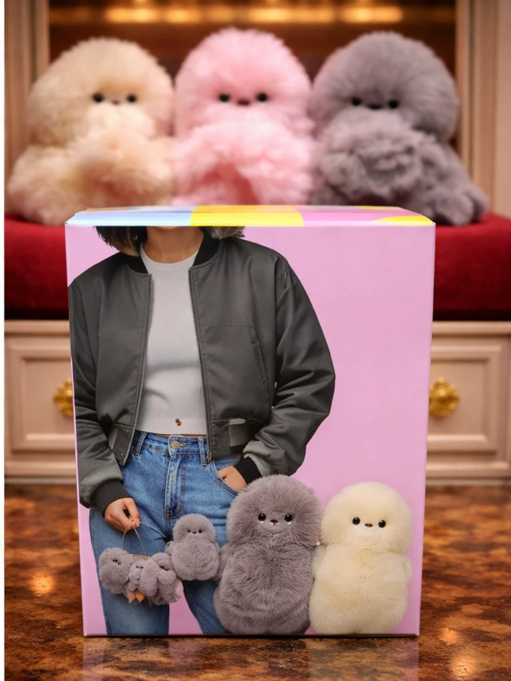 Mirumi Interactive Robot Bag Charm Plush Toy – Cute Motion Sensor Shy Robot Clip