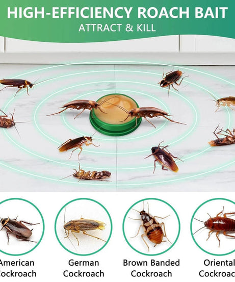 Roach Killer Cockroach Traps for Indoor & Outdoor Infestation Control pack of 12
