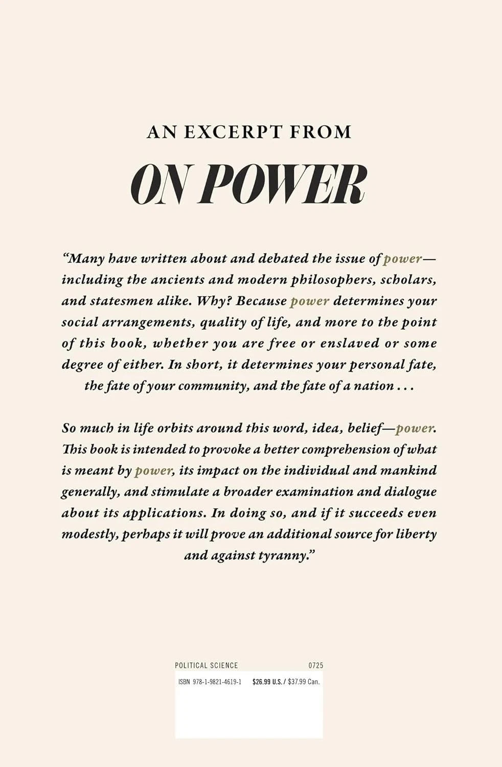 On Power by Mark R. Levin (2025.....