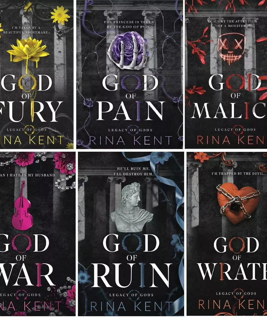 Legacy of Gods Series 6 Books Set by Rina Kent - paperback