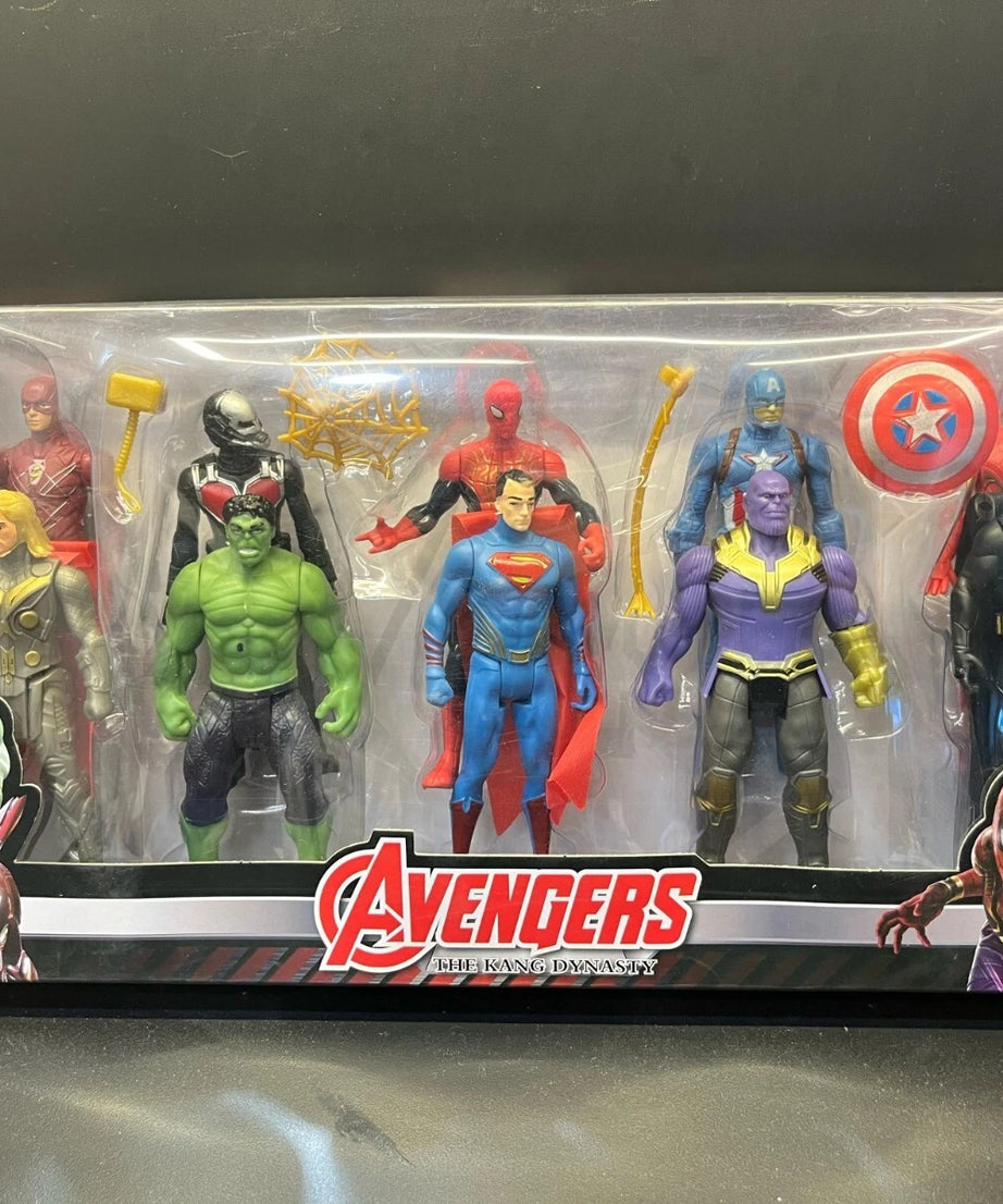 Avengers Superhero Action Figure Toy Set of 10