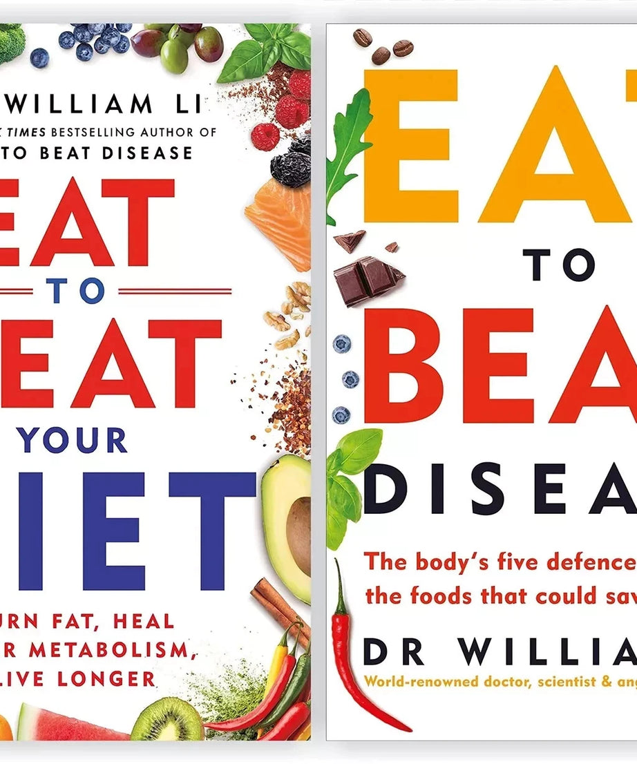 Eat to Beat Your Diet & Eat to Beat Disease 2 Books Set By William W Li 2023