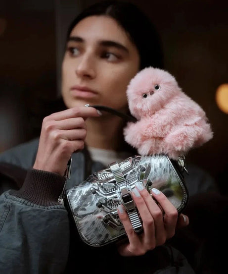 Mirumi Furry Robot Bag Charm by Yukai Engineering – Interactive Plush Clip Toy