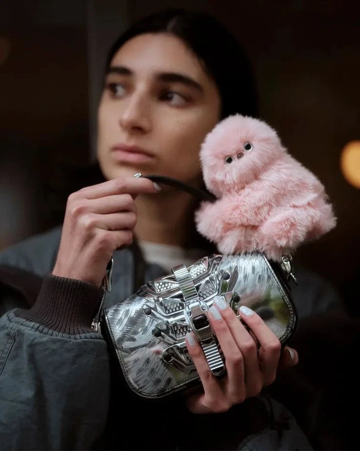 Mirumi Furry Robot Bag Charm by Yukai Engineering – Interactive Plush Clip Toy