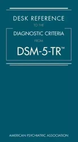 Diagnostic & Statistical Manual Disorders dsm 5tr Paperback + Desk Reference Paperback