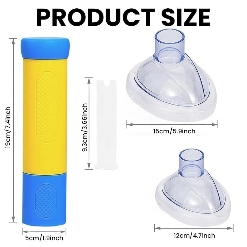 Anti Choking Device for Kids & Adults | Portable Choking Rescue Suction Tool with 2 Masks