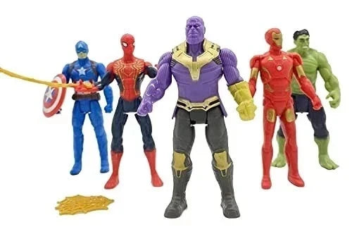 Avengers Superhero Action Figure Toy Set of 5