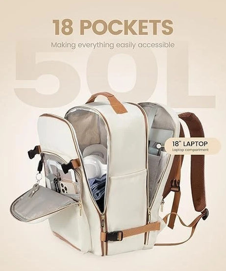 40L Travel Backpack for Women & Men, Airline Approved Carry On Luggage