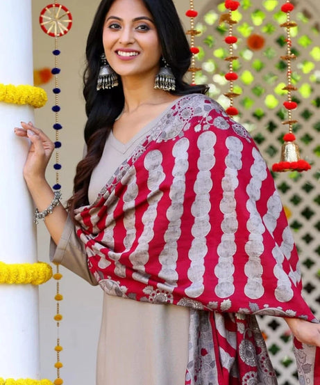 Heavy Cotton Slub Plain Kurti-Pant with Dupatta Women's 12-VZ