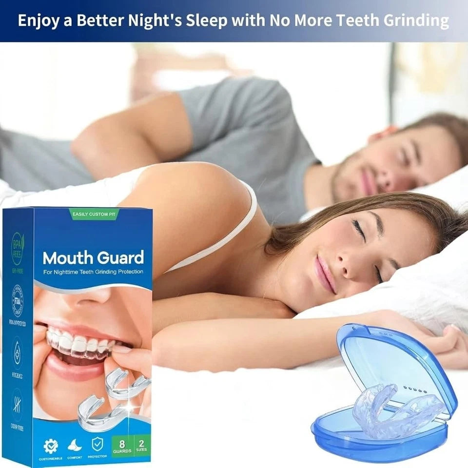 Mouth Guard for Grinding Teeth and Clenching Teeth MOUTH GUARD (8 GUARD +2 SIZE)