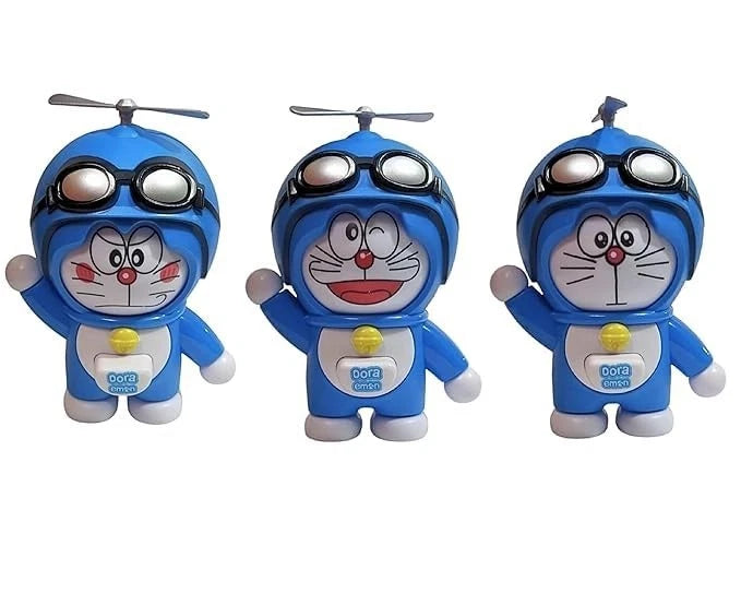 Doraemon Face Changing Keychain Cute Anime Expression Key Holder Multicolor