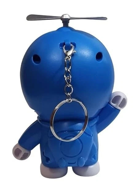 Doraemon Face Changing Keychain Cute Anime Expression Key Holder Multicolor