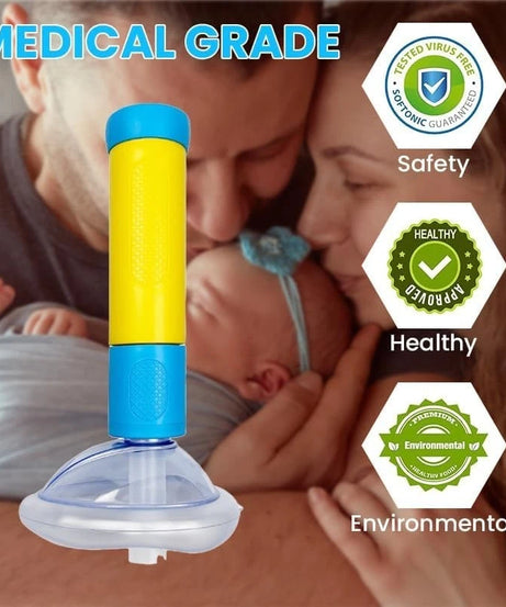 Anti Choking Device for Kids & Adults | Portable Choking Rescue Suction Tool with 2 Masks