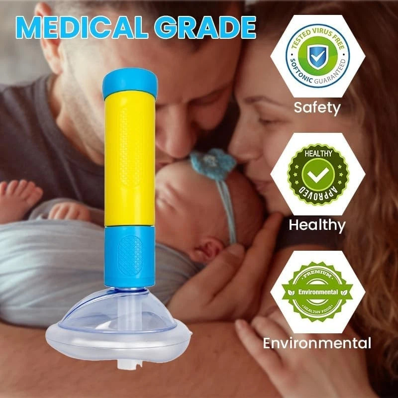 Anti Choking Device for Kids & Adults | Portable Choking Rescue Suction Tool with 2 Masks