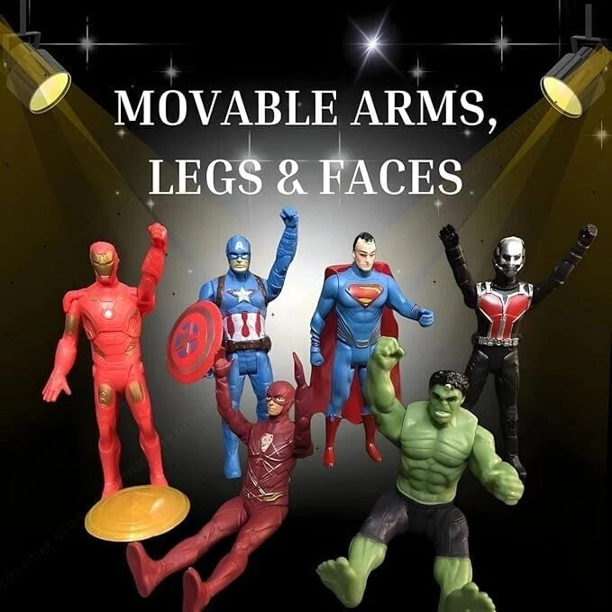 Avengers Superhero Action Figure Toy Set of 10