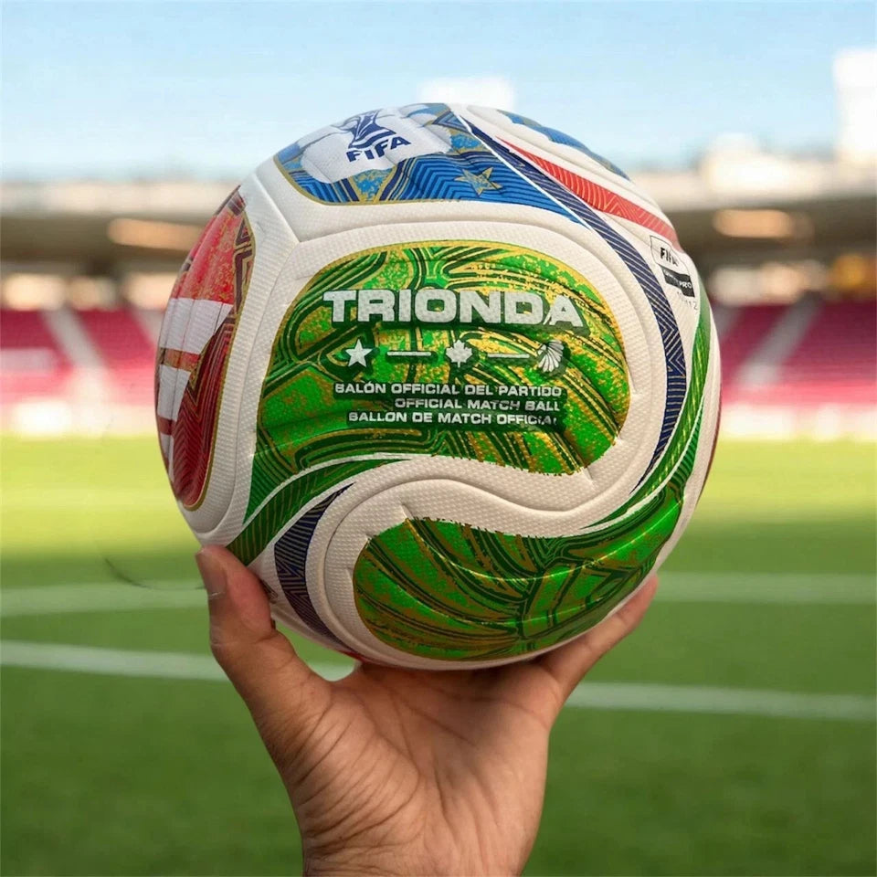 Trionda Football with Air Pump – Official Match Soccer Ball for Kids & Adults, Outdoor Training Practice Ball