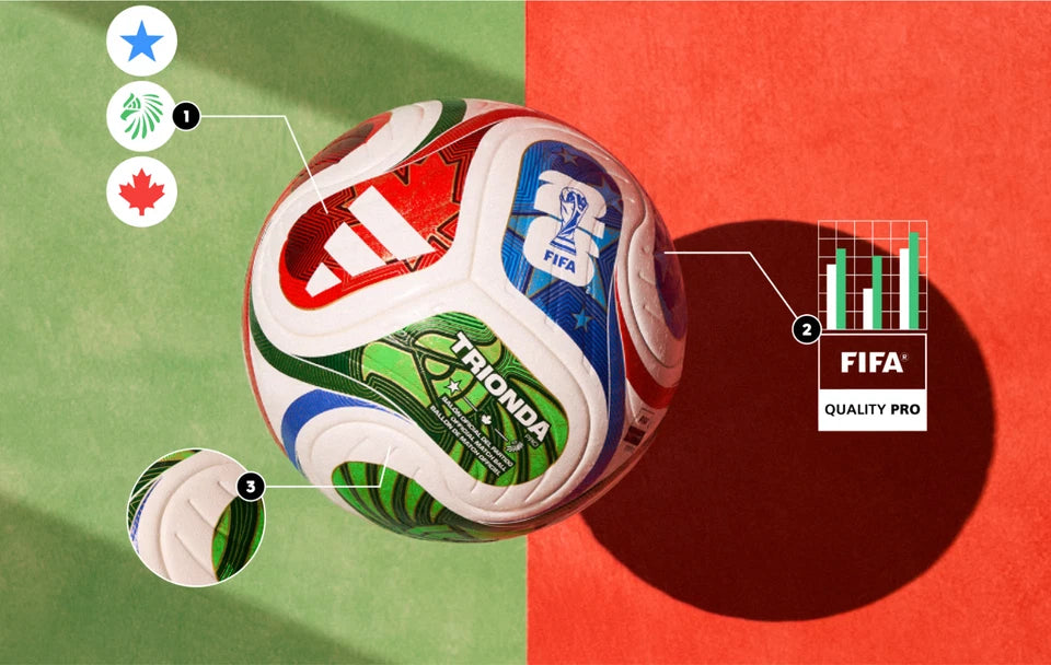 Trionda Football with Air Pump – Official Match Soccer Ball for Kids & Adults, Outdoor Training Practice Ball