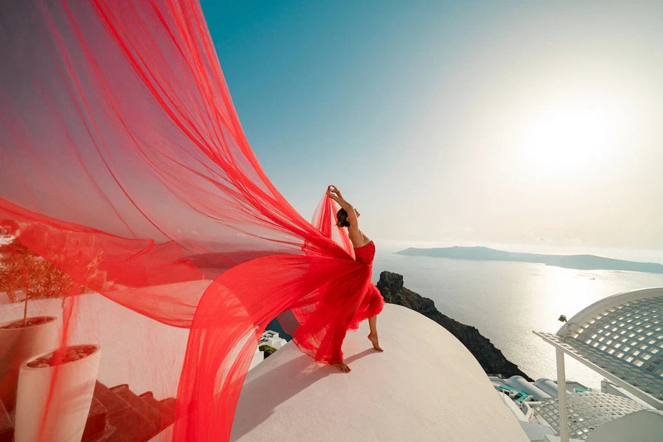 Flying Dress for Photoshoots: Iconic Long Flowy Gown