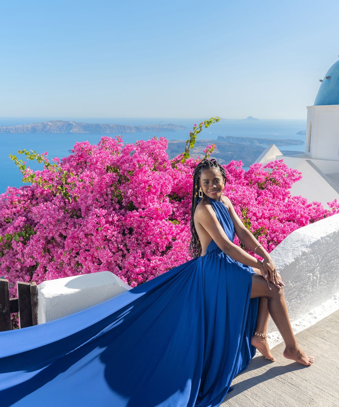 Long Flying Dress, Santorini Flying Dress, Long Train Dress
