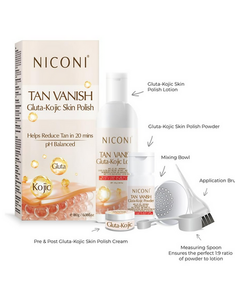 Niconi Tan Vanish Gluta-Kojic Skin Polish - 180 gm