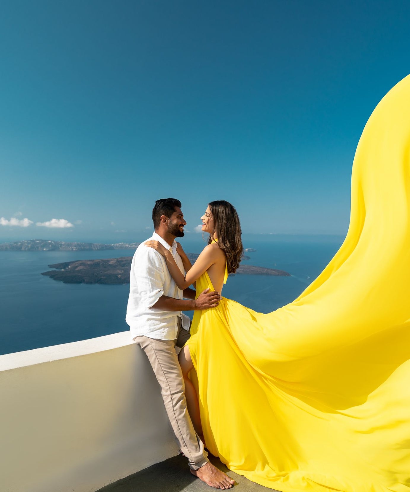 Halter Neck Satin Flying Dress Engagement Dress