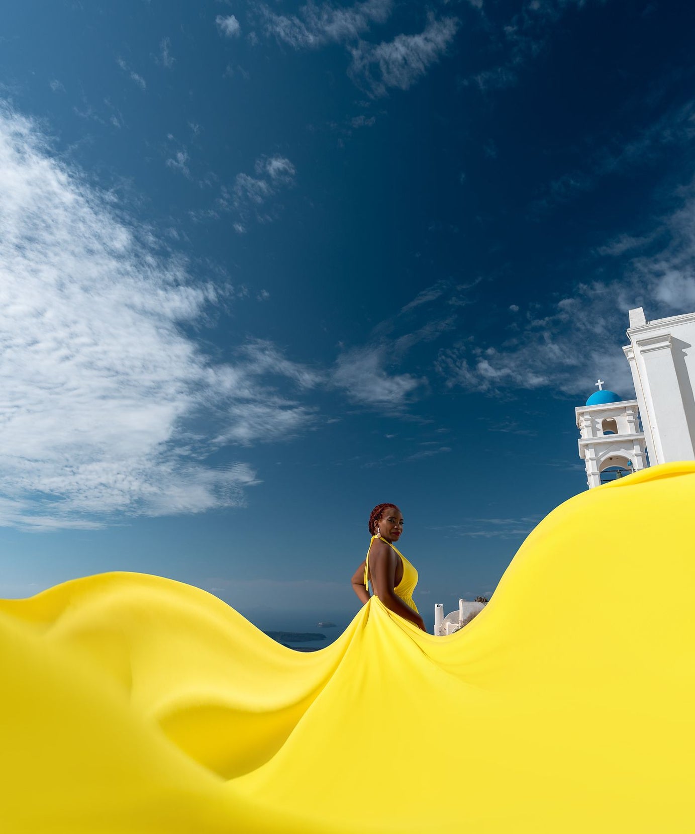 Halter Neck Satin Flying Dress Engagement Dress